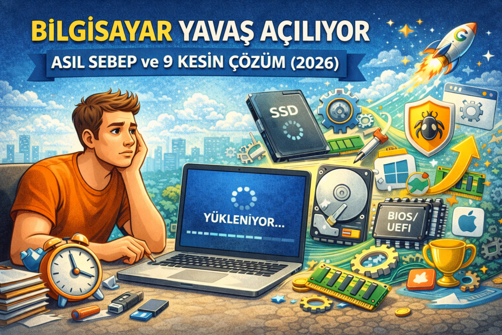 Bilgisayar Yavaş Açılıyor: Asıl Sebep Ve 9 Kesin Çözüm (2026)