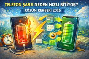 Telefon Şarjı Neden Hızlı Bitiyor Çözüm Rehberi 2026