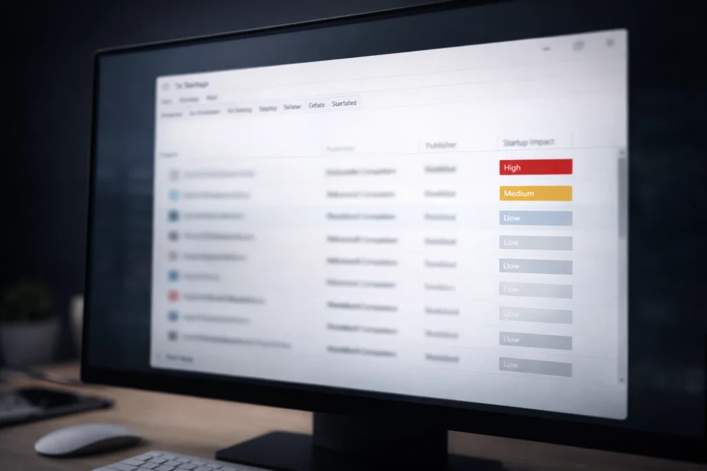 gorev yoneticisi baslangic programlari Bilgisayar Açılırken Programlar Yavaşlatıyor